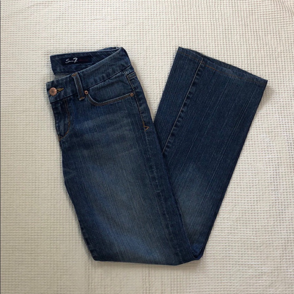 Seven7 Women’s Medium Wash Bootcut Jeans Size 29